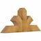 Ekena Millwork Richland Rough Sawn Timber Gable Bracket, Western Red Cedar, 48"W x 22"H x 6"D x 6"F, 11/12 Pitch GBW048X22X0606RIC00RWR - alternate 2